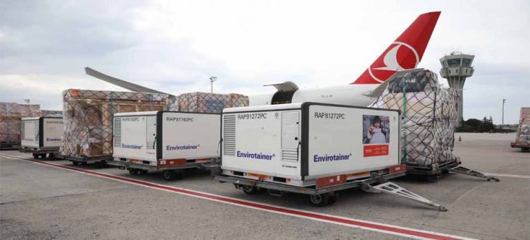 Turkish Cargo, hava kargo köprüsüyle Kovid-19 aşılarını taşıyor