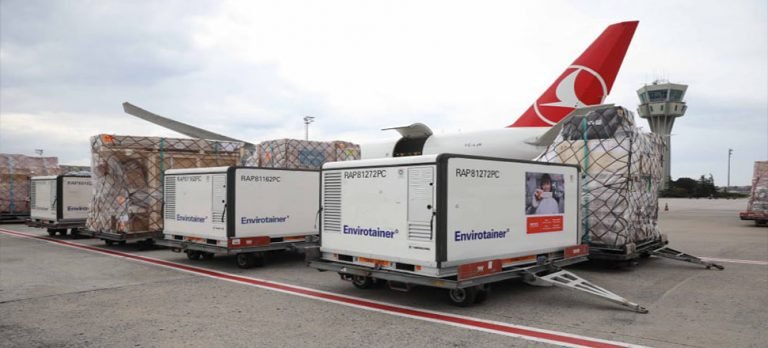 Turkish Cargo, UNICEF’in Kovid-19 aşılarını taşıyor