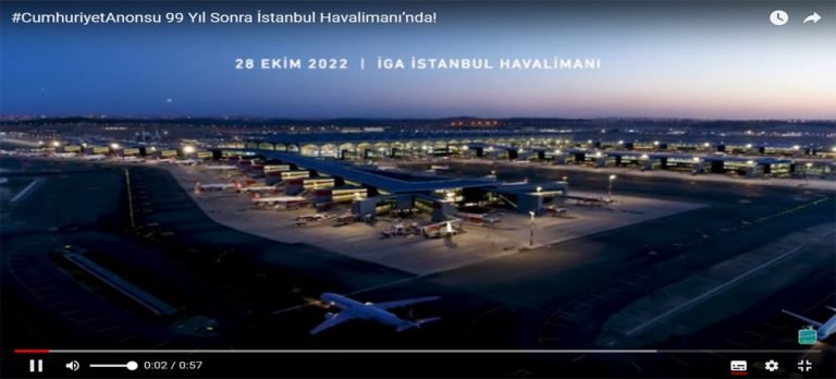 İGA İstanbul Havalimanı’ndan 50 Dilde Cumhuriyet Bayramı Kutlaması