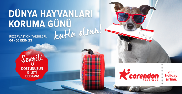 Corendon Airlines’tan Dünya Hayvanları Koruma Günü’ne Özel Kampanya