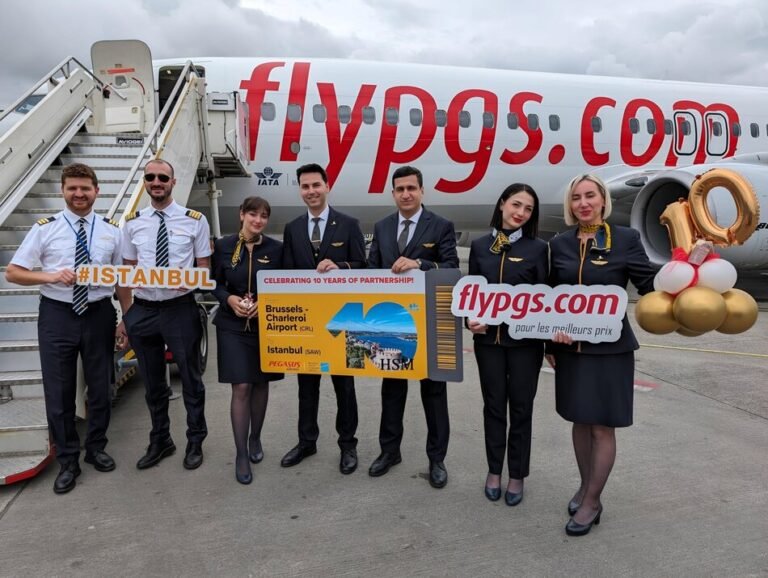 Pegasus Hava Yolları, Brüksel-Charleroi Hattında Onuncu Yılını Kutluyor